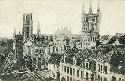 Ypres After Fascist Prussian Attack WWI